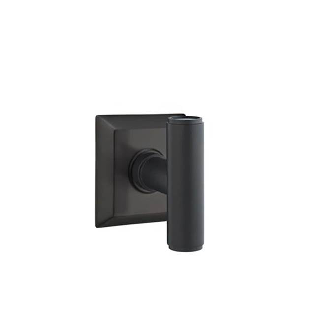 Emtek - Concealed, Privacy, Quincy Rosette, The Ace Knob, US19 - Flat Black