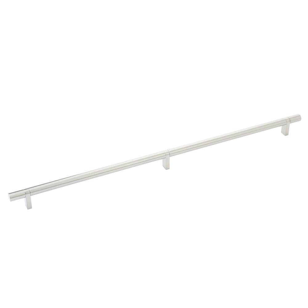 Emtek - Select Cabinet Pull 20'' C-C, Rectangular Bar Stem US15, Smooth Bar US15 - Satin Nickel,Satin Nickel