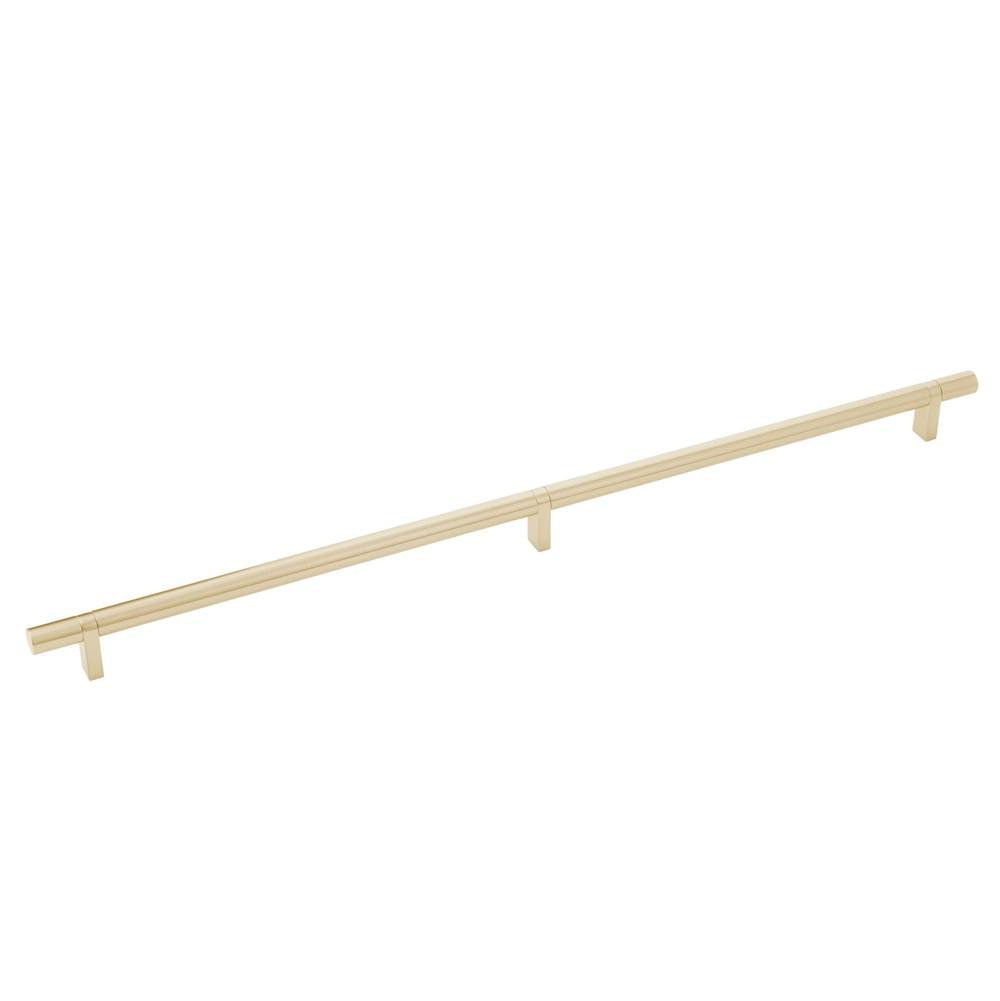 Emtek - Select Cabinet Pull 20'' C-C, Rectangular Bar Stem US4, Smooth Bar US4 - Satin Brass,Satin Brass