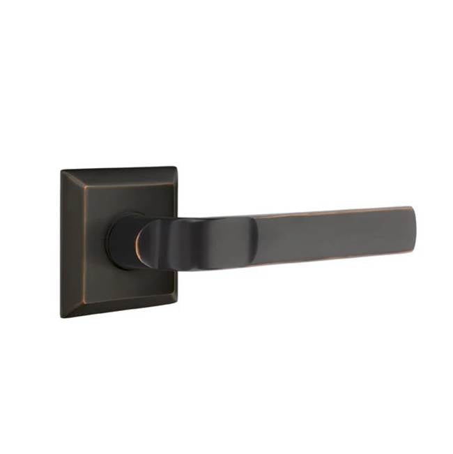 Emtek - Passage, Quincy Rosette, Aston Lever, RH, US10B - Oil Rubbed Bronze