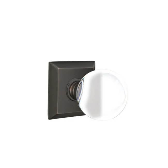 Emtek - Concealed, Privacy, Quincy Rosette, Bristol Knob, US10B - Oil Rubbed Bronze