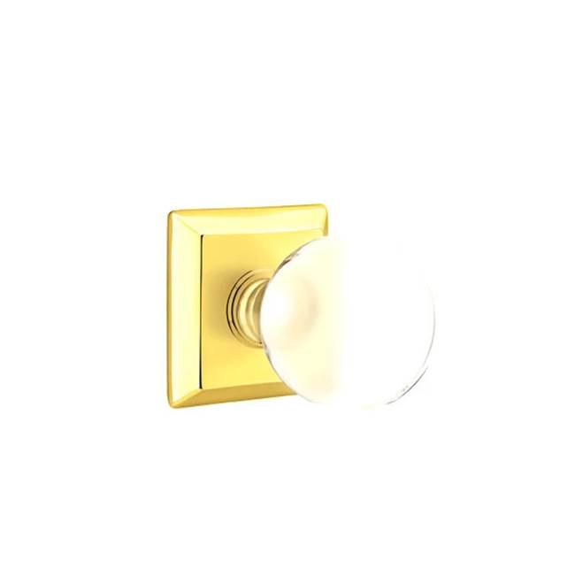 Emtek - Concealed, Privacy, Quincy Rosette, Bristol Knob, US3 Lifetime - Polished Brass