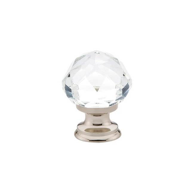 Emtek - Diamond Cabinet Knob, 1'', US14 - Polished Nickel