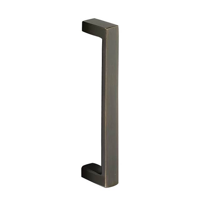 Emtek - Rustic Modern Rectangular Bronze 8'' Pull, MB - Medium Bronze Patina