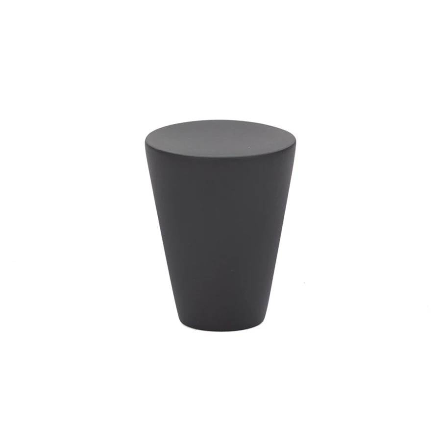 Emtek - Cone Knob, Large 1-1/8'', US19 - Flat Black