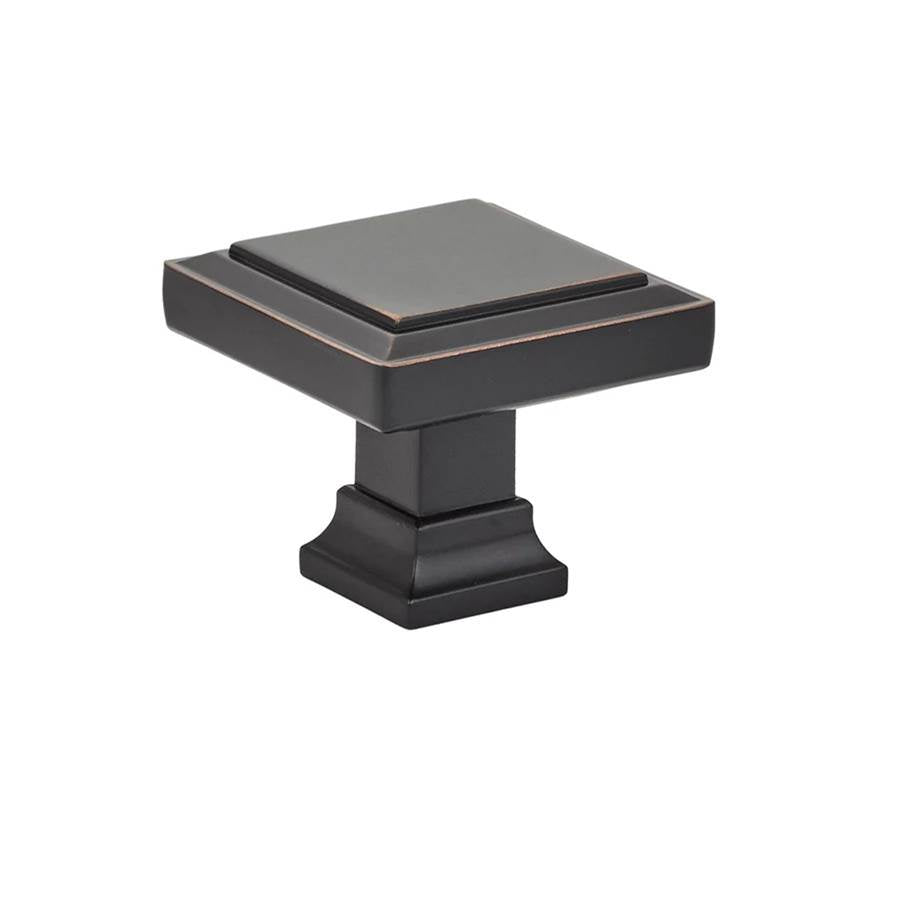 Emtek - Geometric Square Knob, 1-5/8'', US10B - Oil Rubbed Bronze