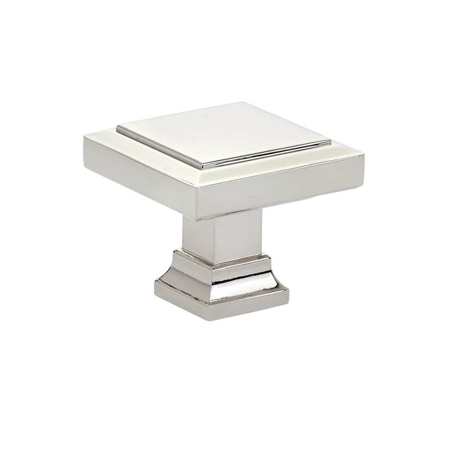 Emtek - Geometric Square Knob, 1-5/8'', US26 - Polished Chrome