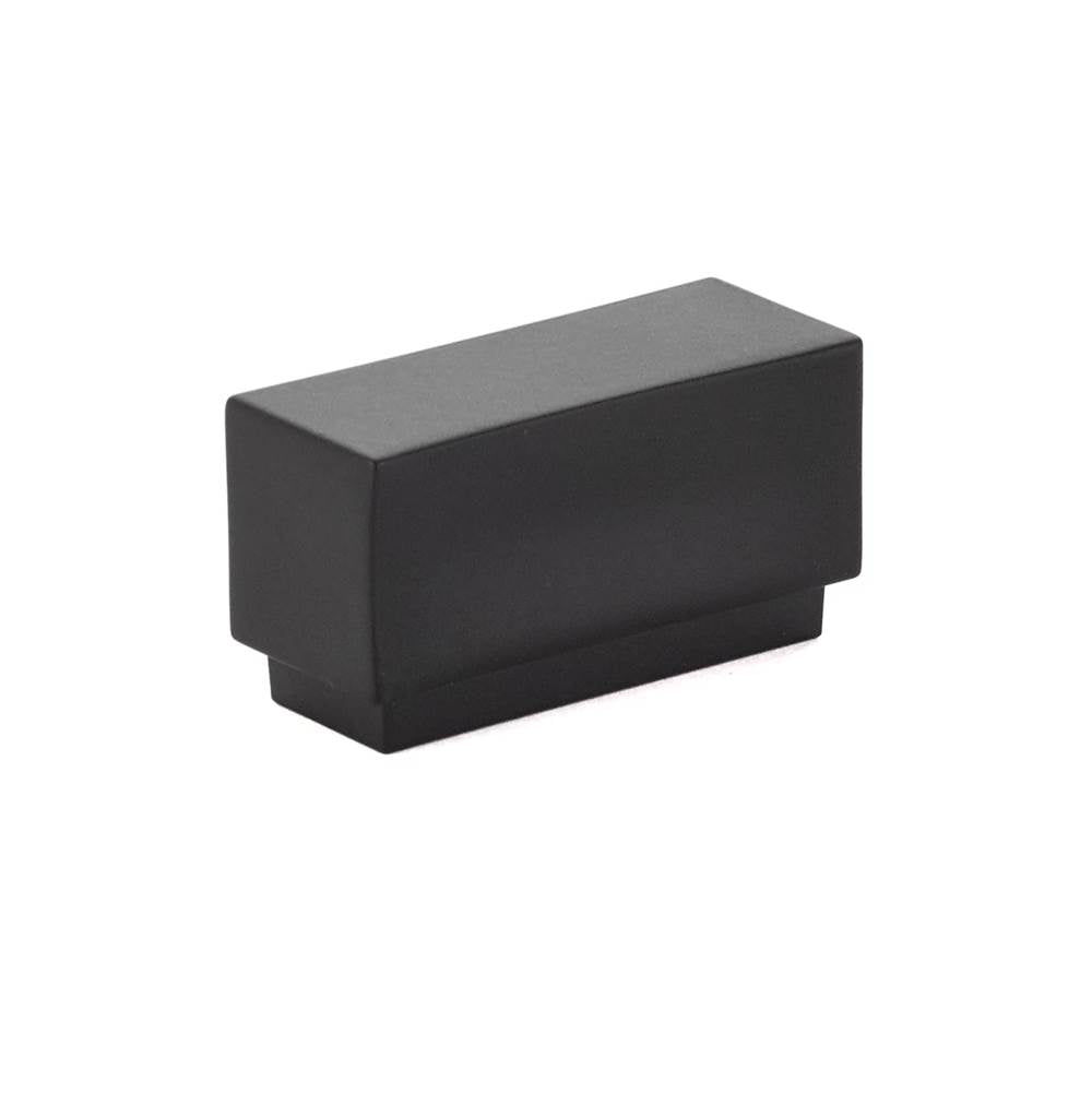 Emtek - Cinder Knob, Cabinet, 1-5/8'', US19 - Flat Black