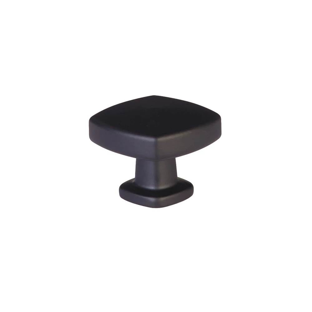 Emtek - Kenter Cabinet Knob 1-1/4'' Soft Square, US19 - Flat Black