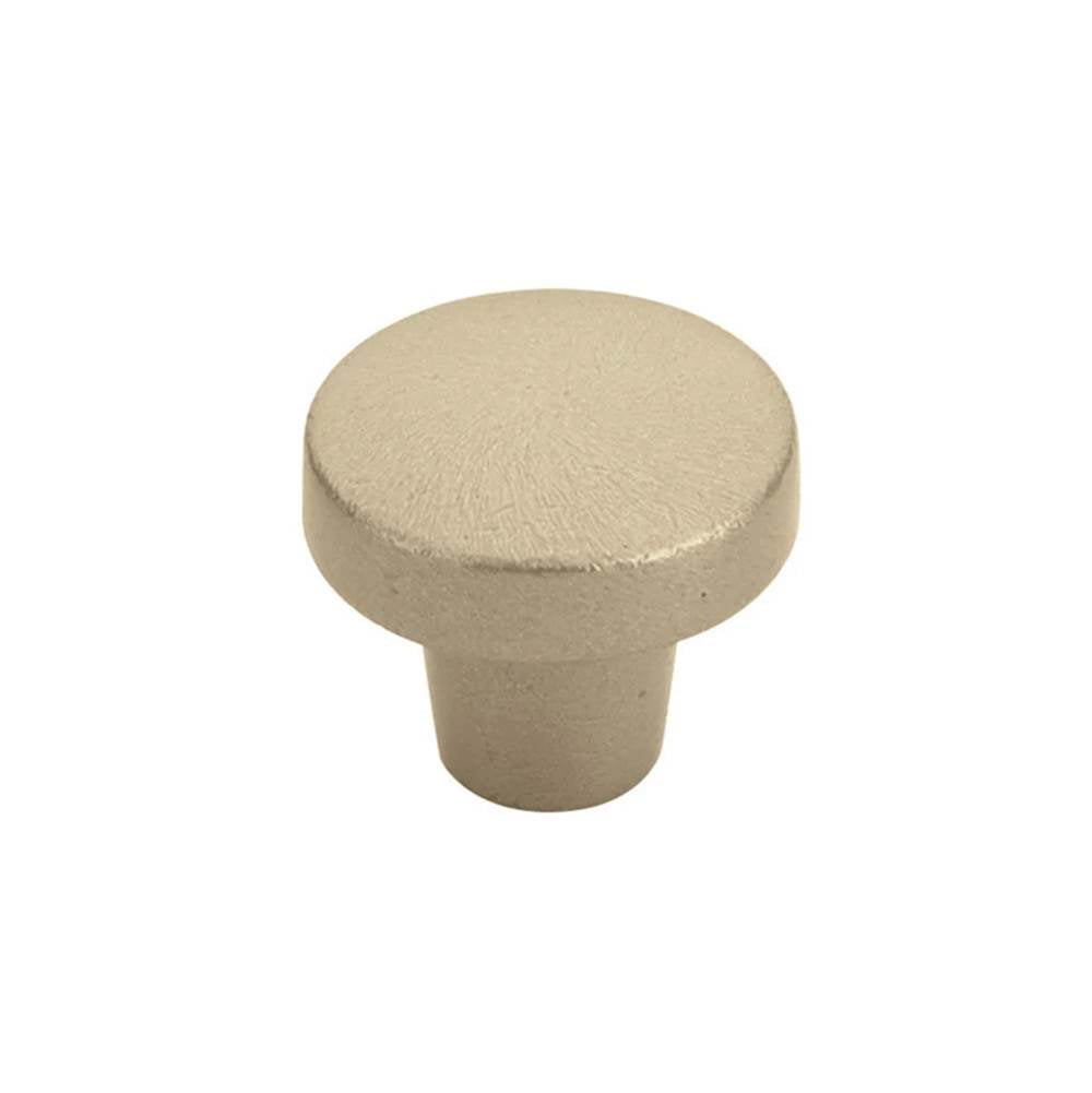 Emtek - Rustic Modern Round Knob, 1-3/8'', TWB - Tumbled White Bronze