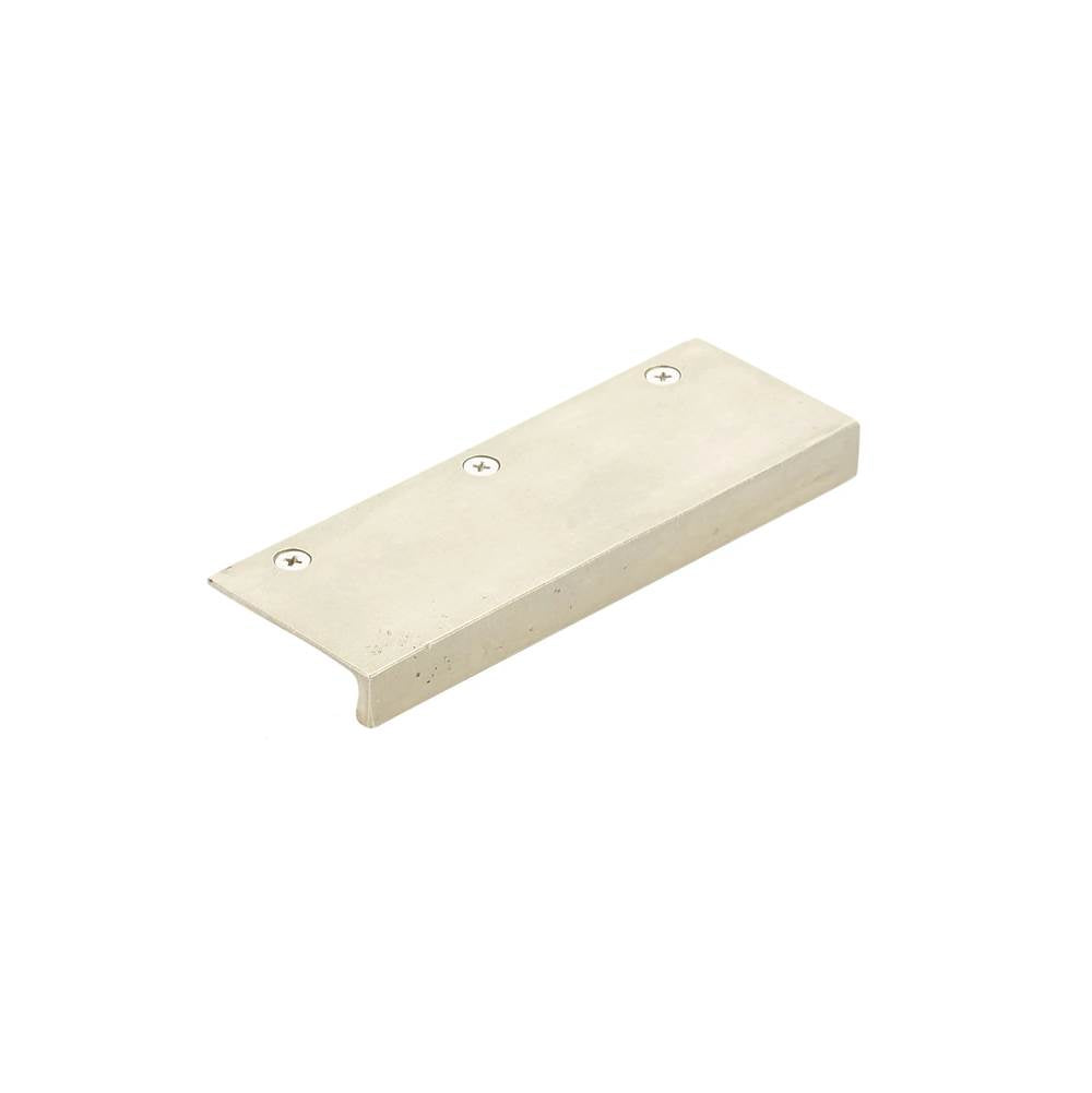 Emtek - Rustic Modern Edge Pull, 4-1/2'' C-C, TWB - Tumbled White Bronze
