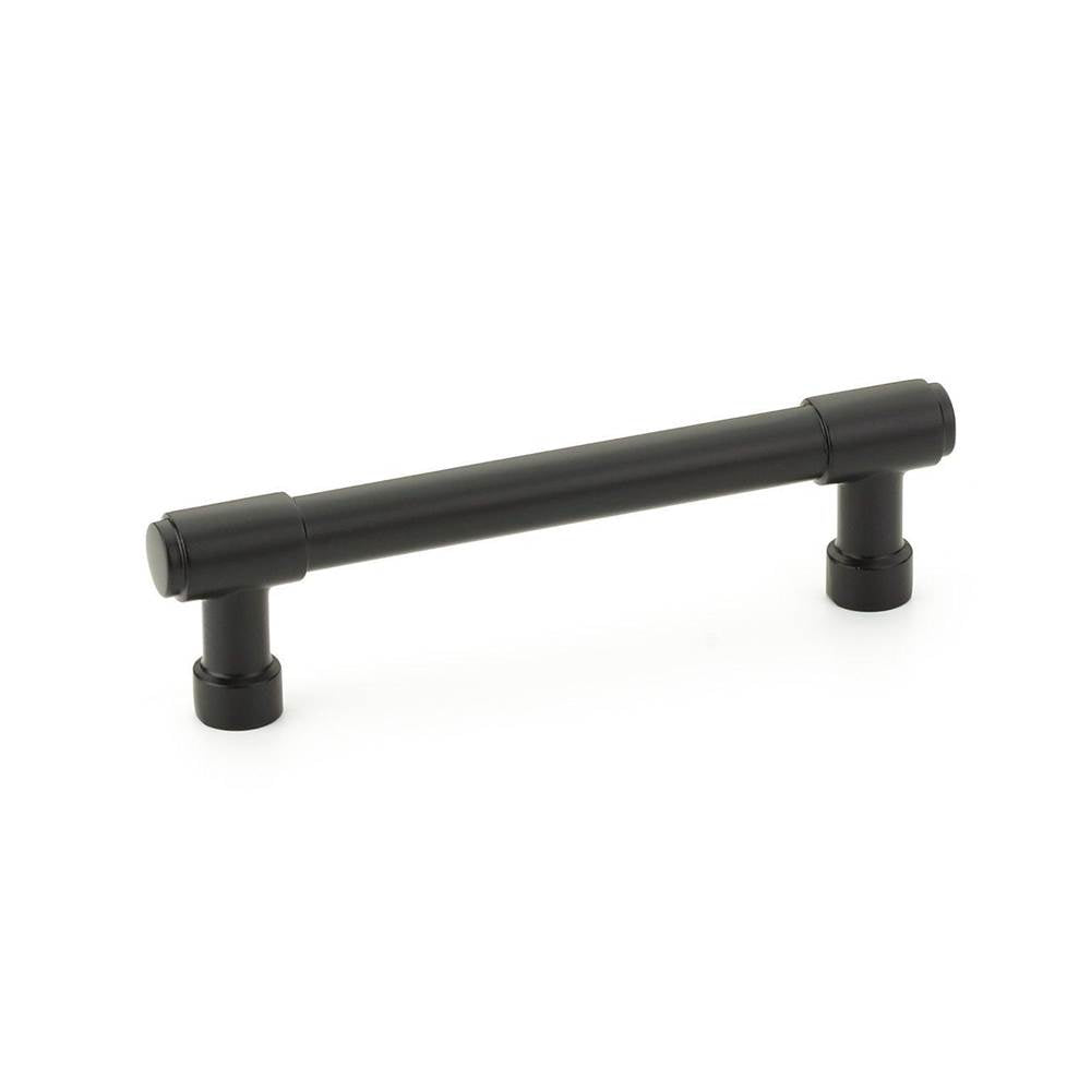 Emtek - Industrial Modern JASPER CABINET PULL, 4'' C-C, US19 - Flat Black