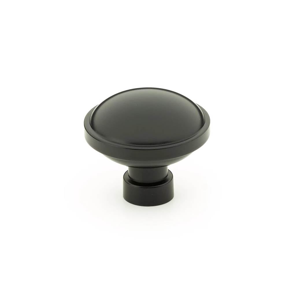Emtek - Industrial Modern BRANDT WARDROBE KNOB, 1-3/4'', US19 - Flat Black