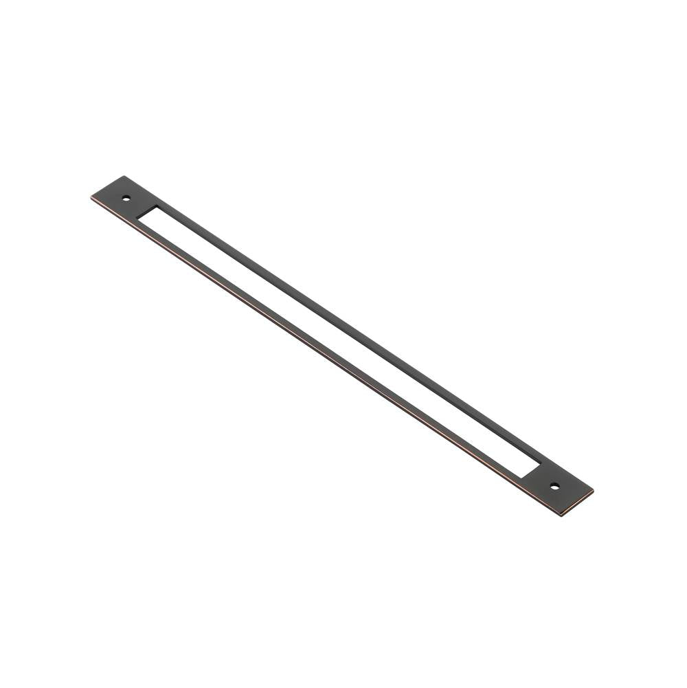 Emtek - Modern Backplate for cabinet pull, 12'' C-to-C, US10B - Oil Rubbed Bronze