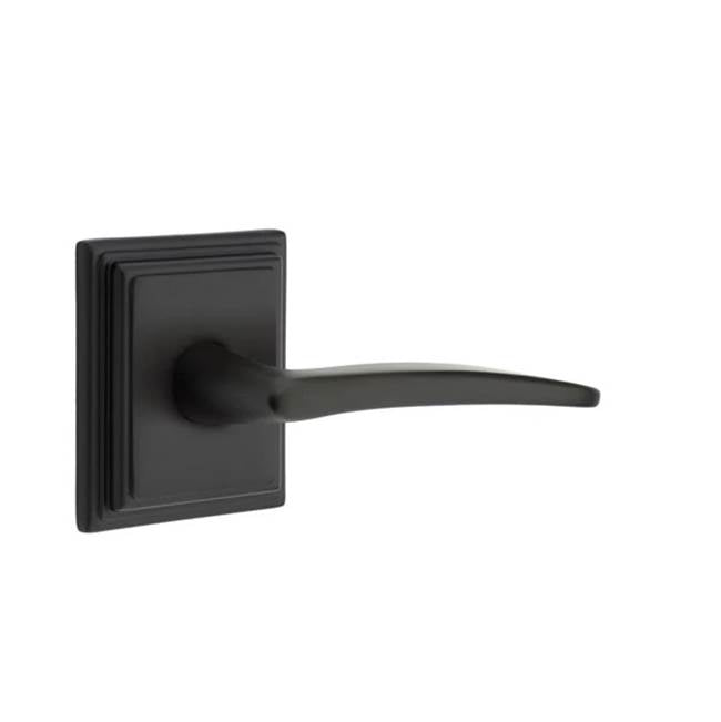 Emtek - Dummy, Wilshire Rosette, Poseidon Lever, US19 - Flat Black