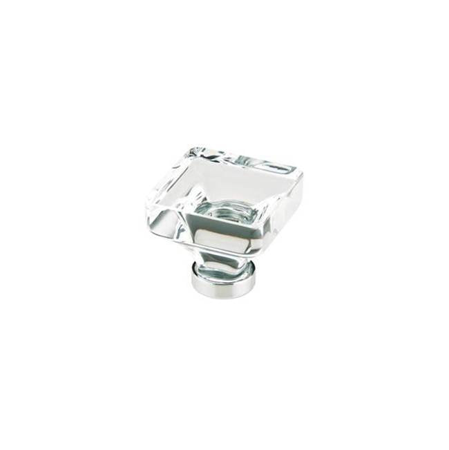 Emtek - Lido Crystal Knob, 1-5/8'', US4 - Satin Brass