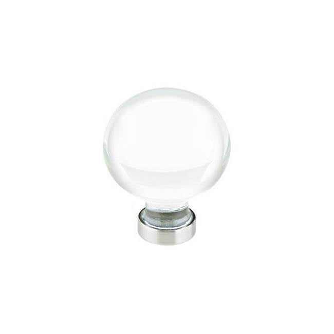 Emtek - Bristol Crystal Knob, 1'', US4 - Satin Brass