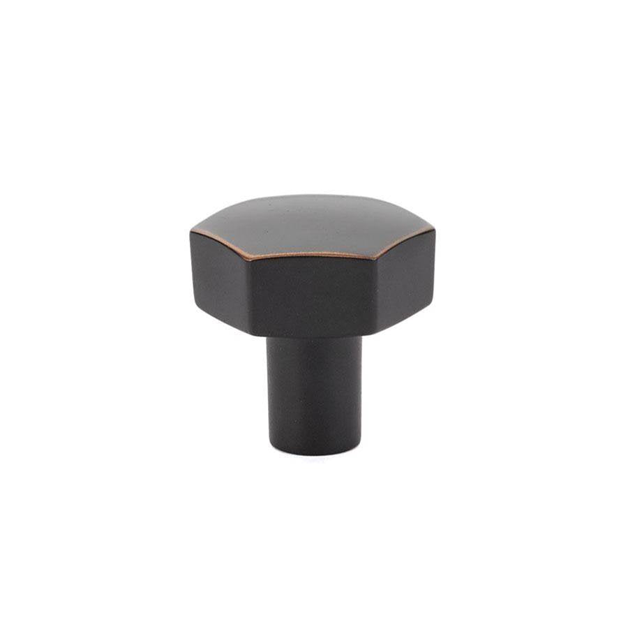 Emtek - Mod Hex Knob, Cabinet, 1-1/8'', US10B - Oil Rubbed Bronze