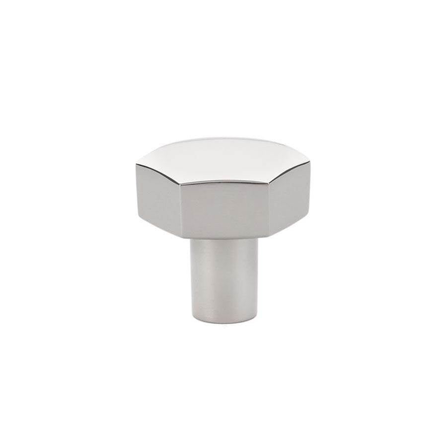 Emtek - Mod Hex Knob, Cabinet, 1-1/8'', US14 - Polished Nickel