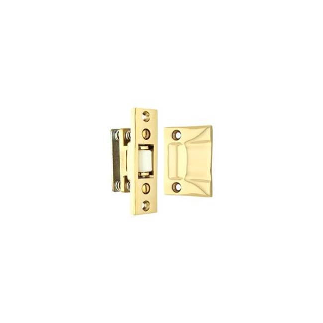 Emtek - Roller Catches with strke and scrws US3NL - Unlacquered Brass