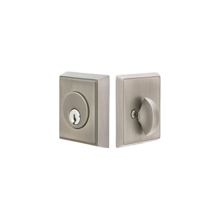 Emtek - Rectangular Deadbolt, Dbl, US3NL - Unlacquered Brass