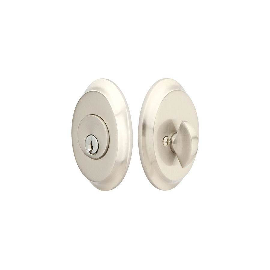 Emtek - Saratoga Deadbolt, Dbl, US3NL - Unlacquered Brass
