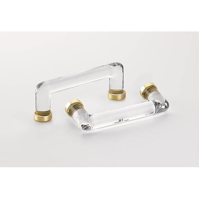 Emtek - Crystal Pull, 4'' C-C, US7 - French Antique