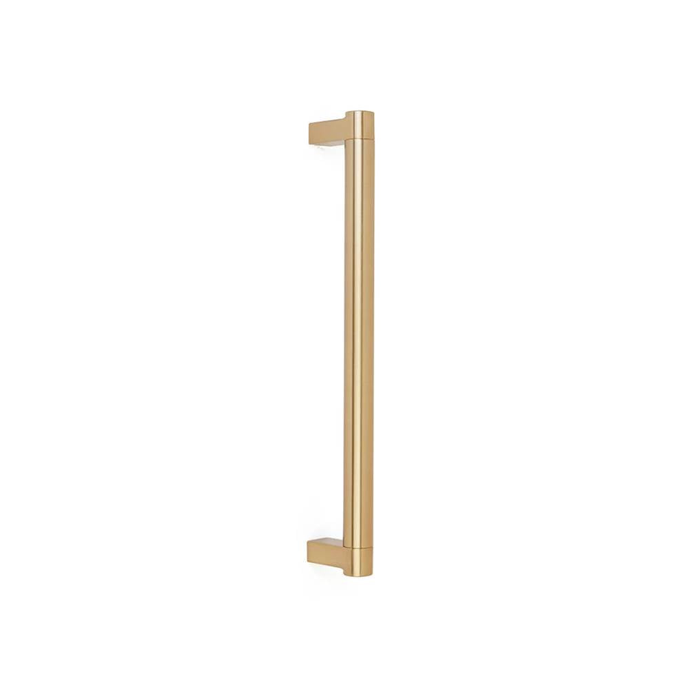 Emtek - SELECT Appliance Pull 12 in. c-to-c, Rectangular Stem US4, Smooth Bar US4 - Satin Brass
