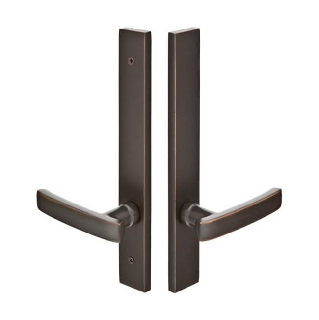 Emtek - Multi Point C3, Non-Keyed American T-turn IS, Modern Style, 1-1/2'' x 11'', Cortina Lever, RH, US3NL - Unlacquered Brass