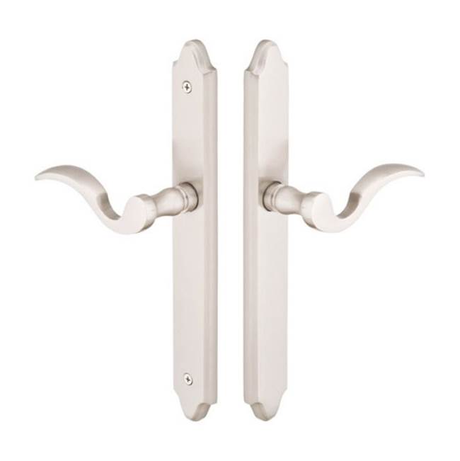 Emtek - Multi Point C5, Non-Keyed Fixed Handle OS, Operating Handle IS, Concord Style, 1-1/2'' x 11'', Basel Lever, RH, US3NL - Unlacquered Brass
