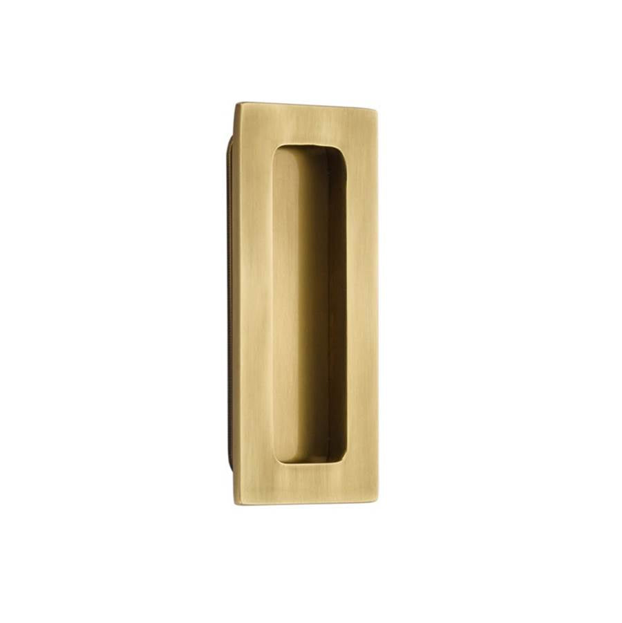 Emtek - Brass Modern Rectangular Flush Pull 4'', US7 - French Antique