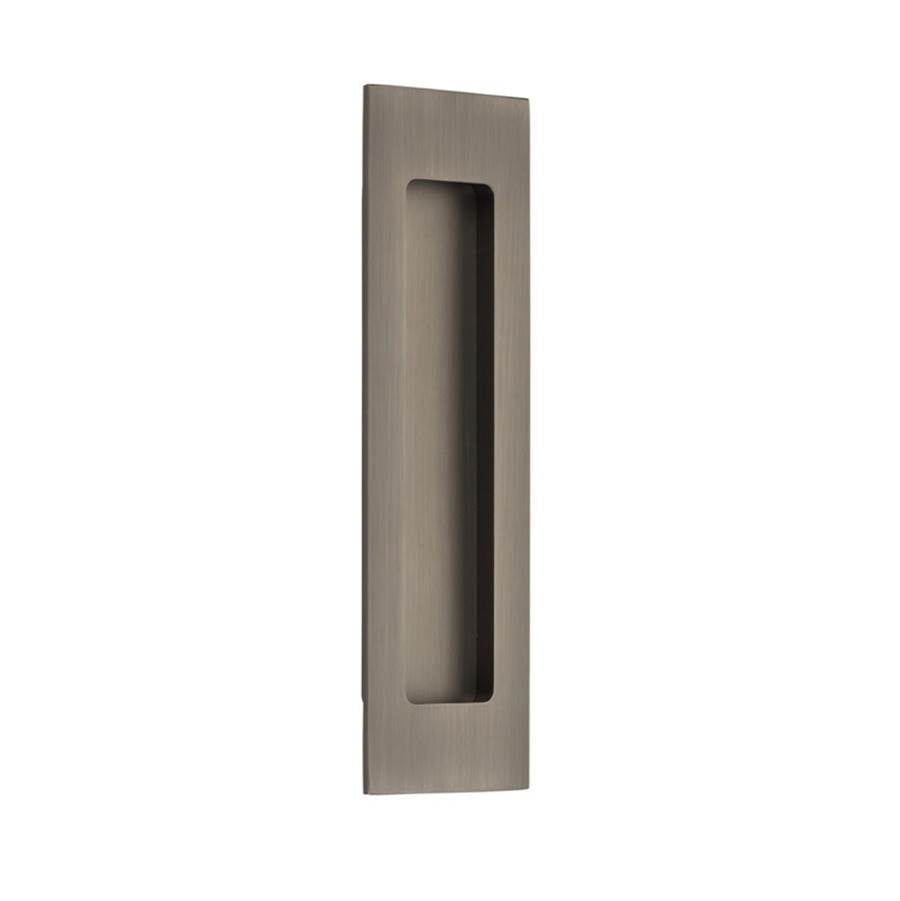 Emtek - Brass Modern Rectangular Flush Pull 7'', US15A - Pewter