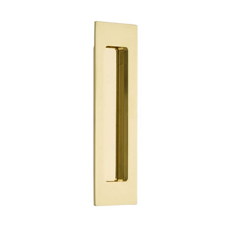 Emtek - Brass Modern Rectangular Flush Pull 7'', US3NL - Unlacquered Brass