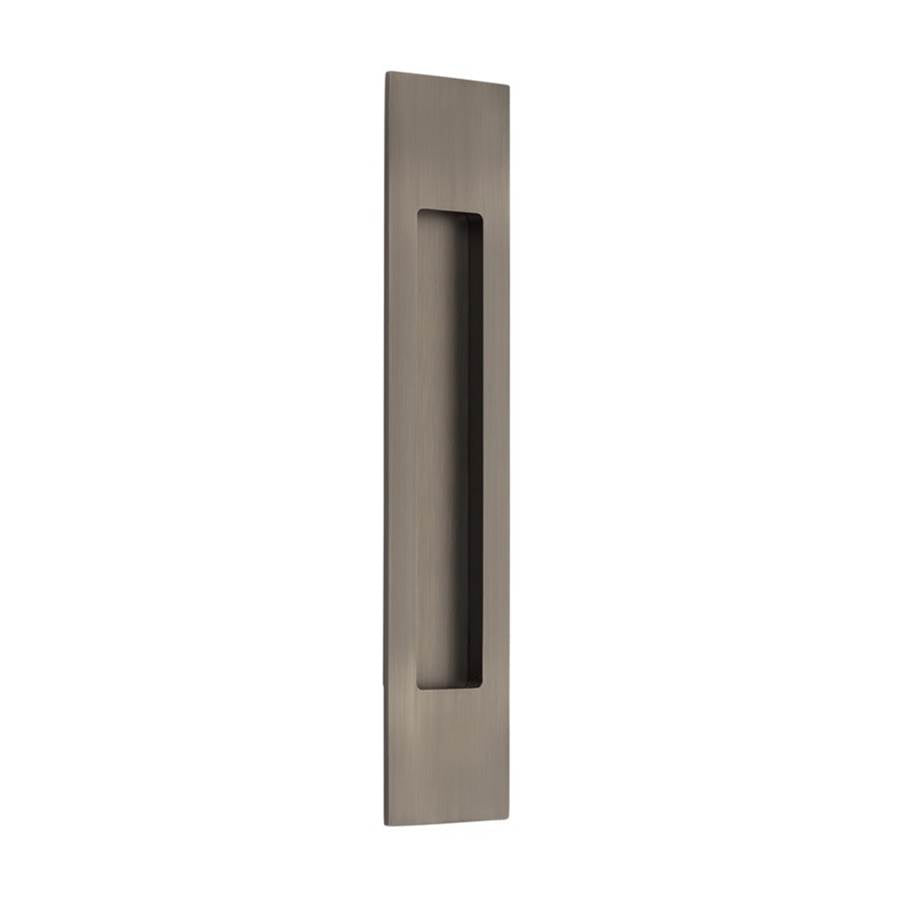 Emtek - Brass Modern Rectangular Flush Pull 10'', US15A - Pewter