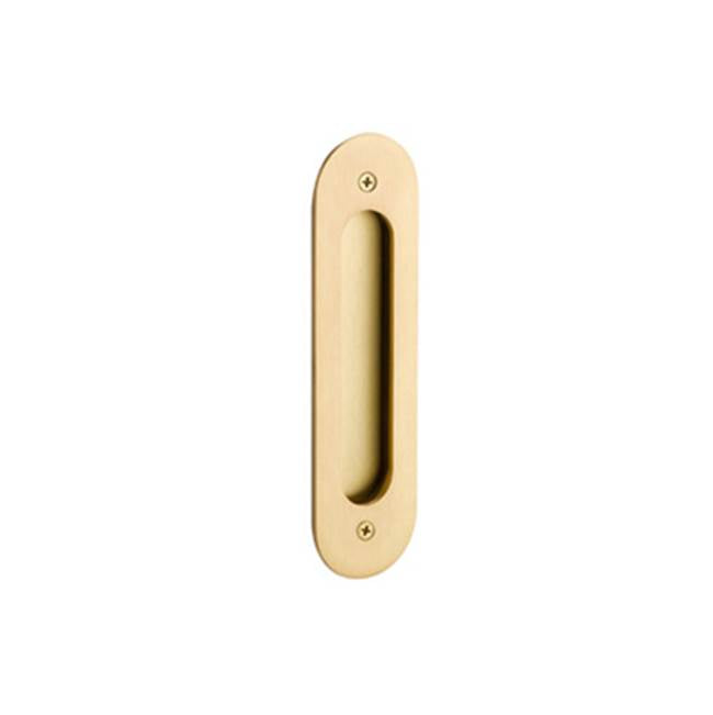 Emtek - Flush Pull, Narrow Oval 2'' x 7 1/4'' US4 - Satin Brass