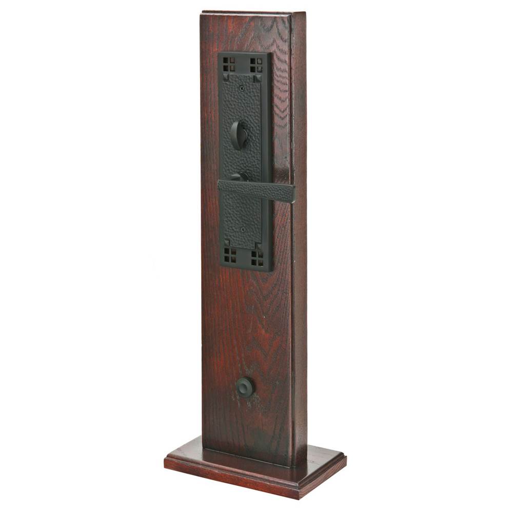 Entryset, F13, Craftsman Mortise, 2-1/2 Backset, Old Town Clear Knob, RH, US10B