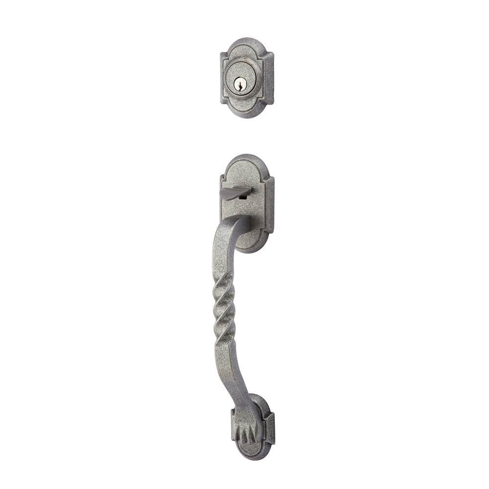 Dbl Cyl, Sectional with San Carlos Grip Tub Ent, Madison Ivory Knob, FBS