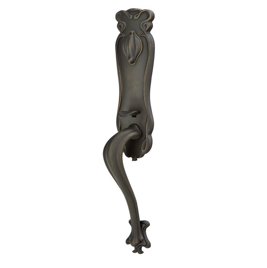 Dbl Cyl, Art Nouveau Tub Ent, Medici Lever, LH, FB