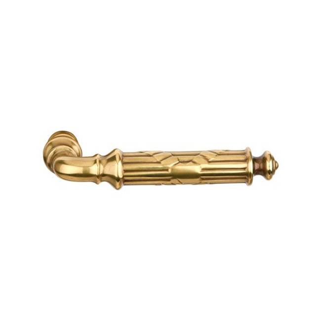 Emtek - Concealed Fastener, Privacy, Lancaster Rosette, Ribbon and Reed Lever, US3NL - Unlacquered Brass