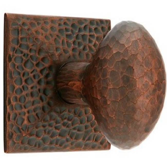 Concealed, Privacy, Hammered Rosette, Hammered Egg Knob, US10B