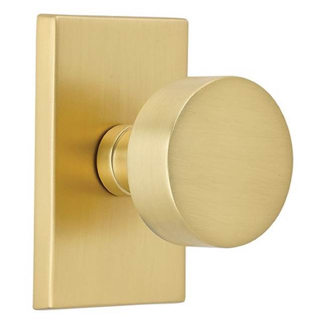 Concealed, Passage, Modern Rectangular Rosette, Round Knob, US10B