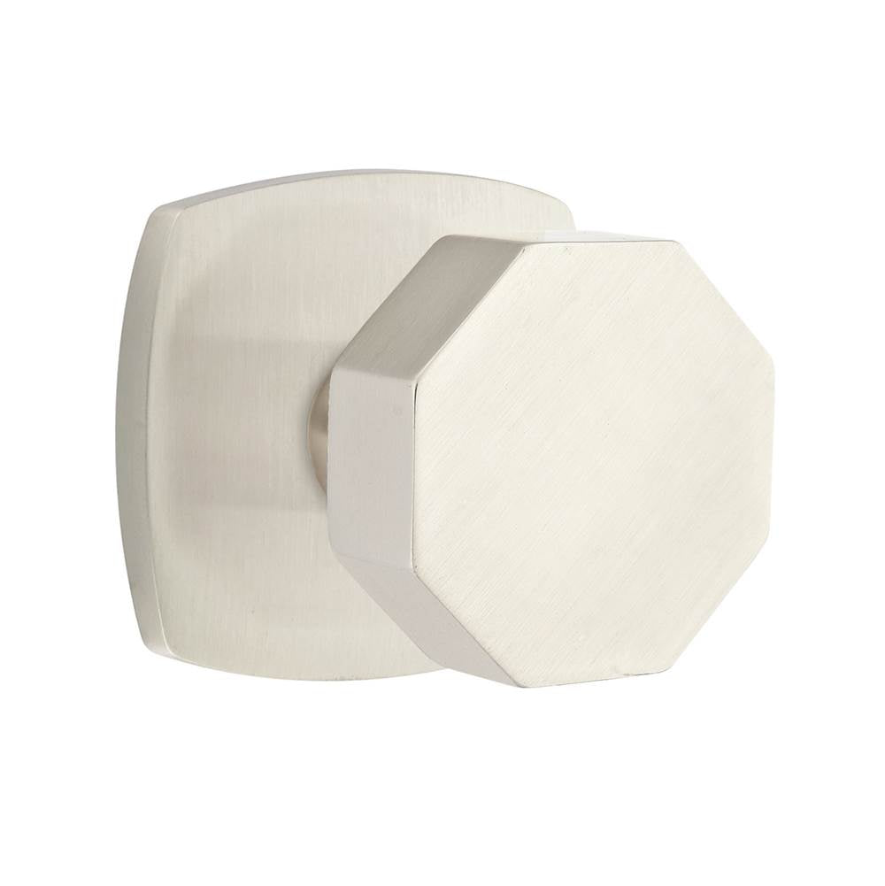 Privacy, Urban Modern Rosette, Octagon Knob, US10B