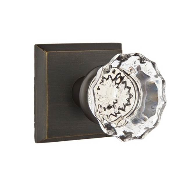 Concealed, Privacy, No.6 Rosette, Astoria Clear Knob, FB
