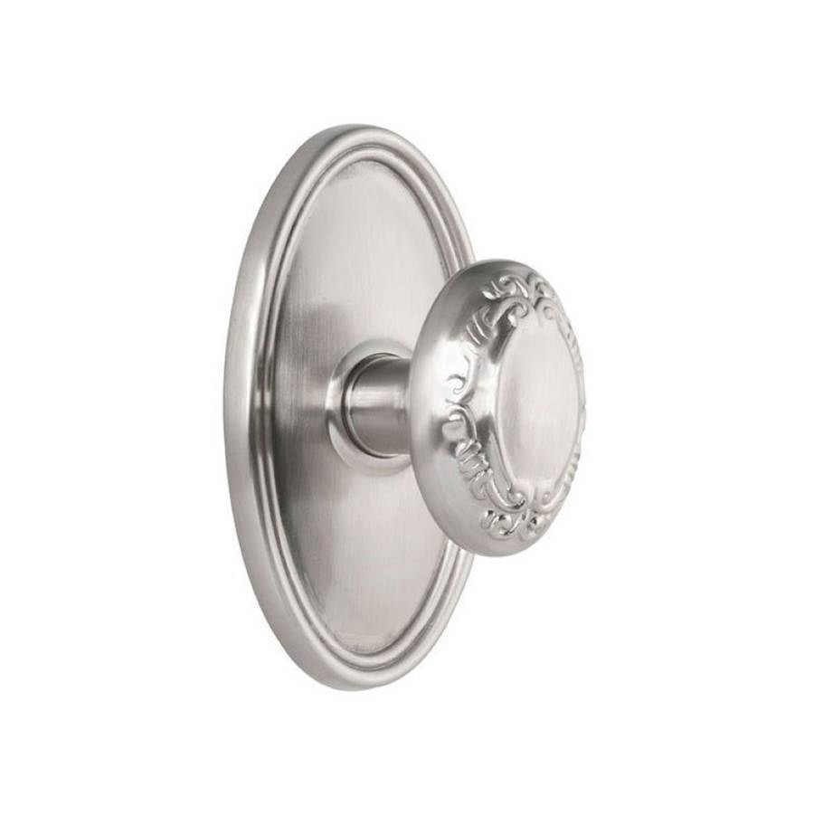 Concealed, Privacy, Oval Rosette, Victoria Knob, US10B