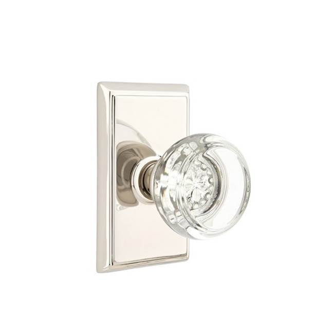 Passage, Rectangular Rosette, Georgetown Crystal Knob, US10B