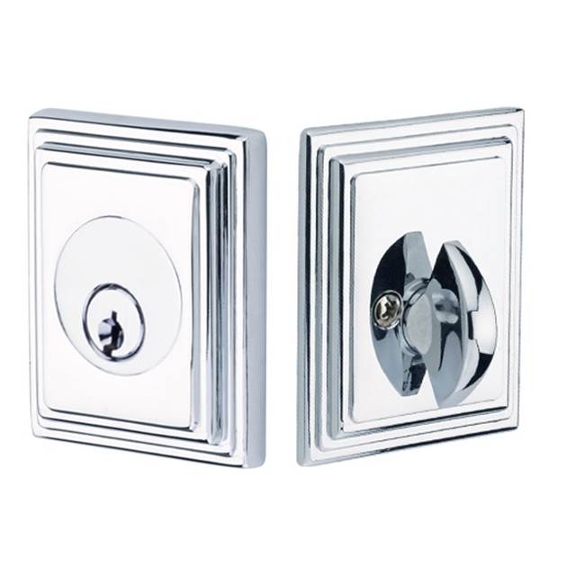 Emtek - Wilshire Deadbolt, Double Cylinder, US4 - Satin Brass