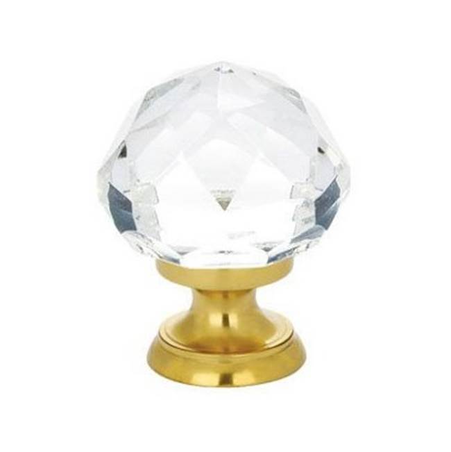 Emtek - Diamond Cabinet Knob, 1'', US4 - Satin Brass