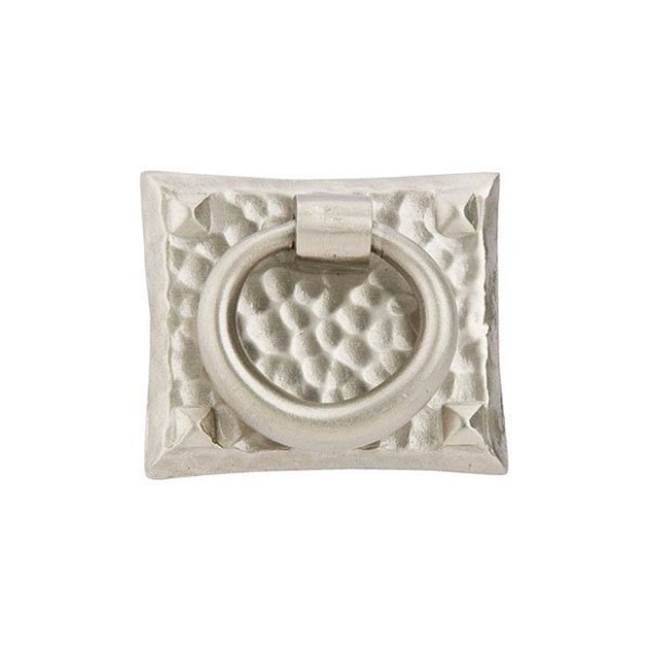 Emtek - Small Hammered Ring Pull, US15 - Satin Nickel