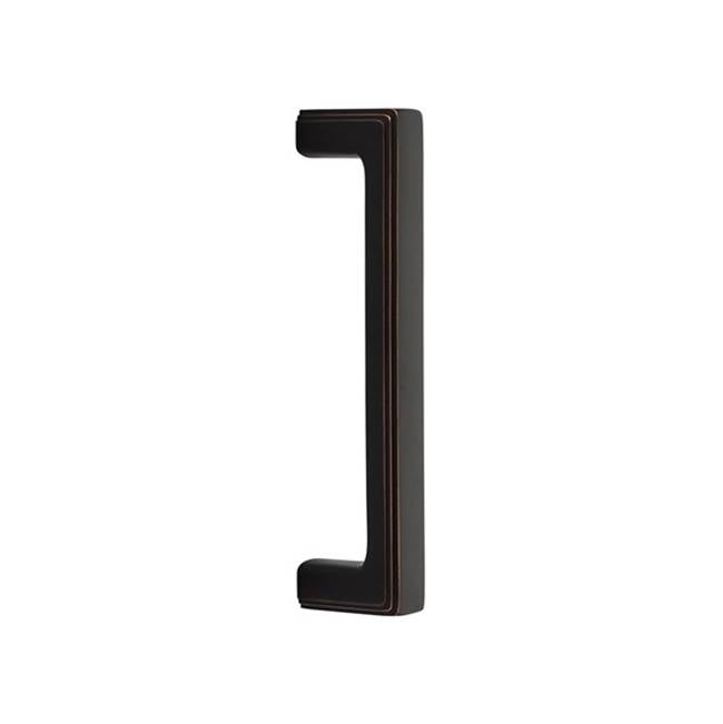 Emtek - Concealed Surface Mount, 8'' Door Pull, Wilshire Style, US4 - Satin Brass