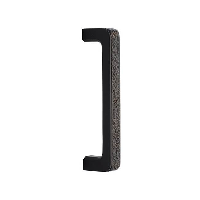 Emtek - Concealed Surface Mount, 8'' Door Pull, Arts and Crafts, US3NL - Unlacquered Brass